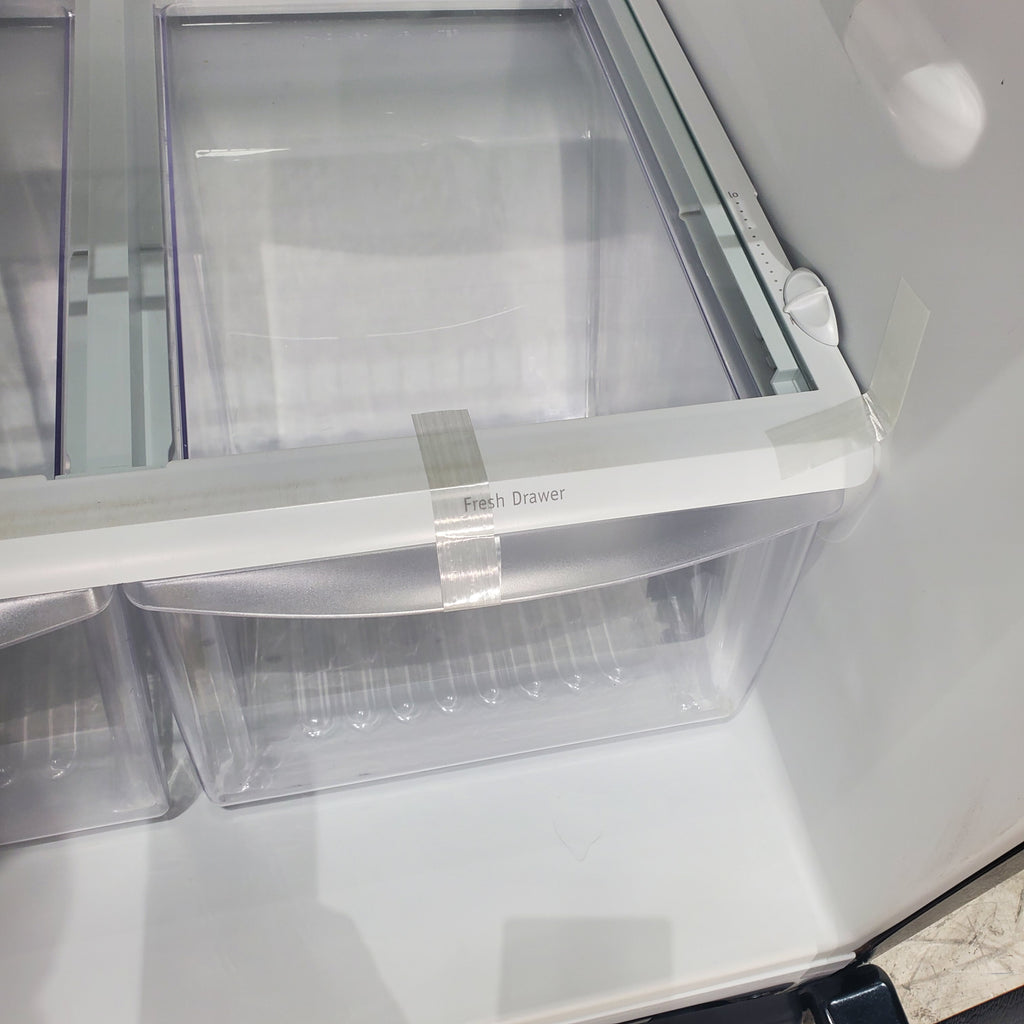 Pictures of 30 in. Wide Black Frigidaire 18 cu. ft. Top Freezer Refrigerator with Reversible Doors - Certified Refurbished - Neu Appliance Outlet - Discount Appliance Outlet in Austin, Tx