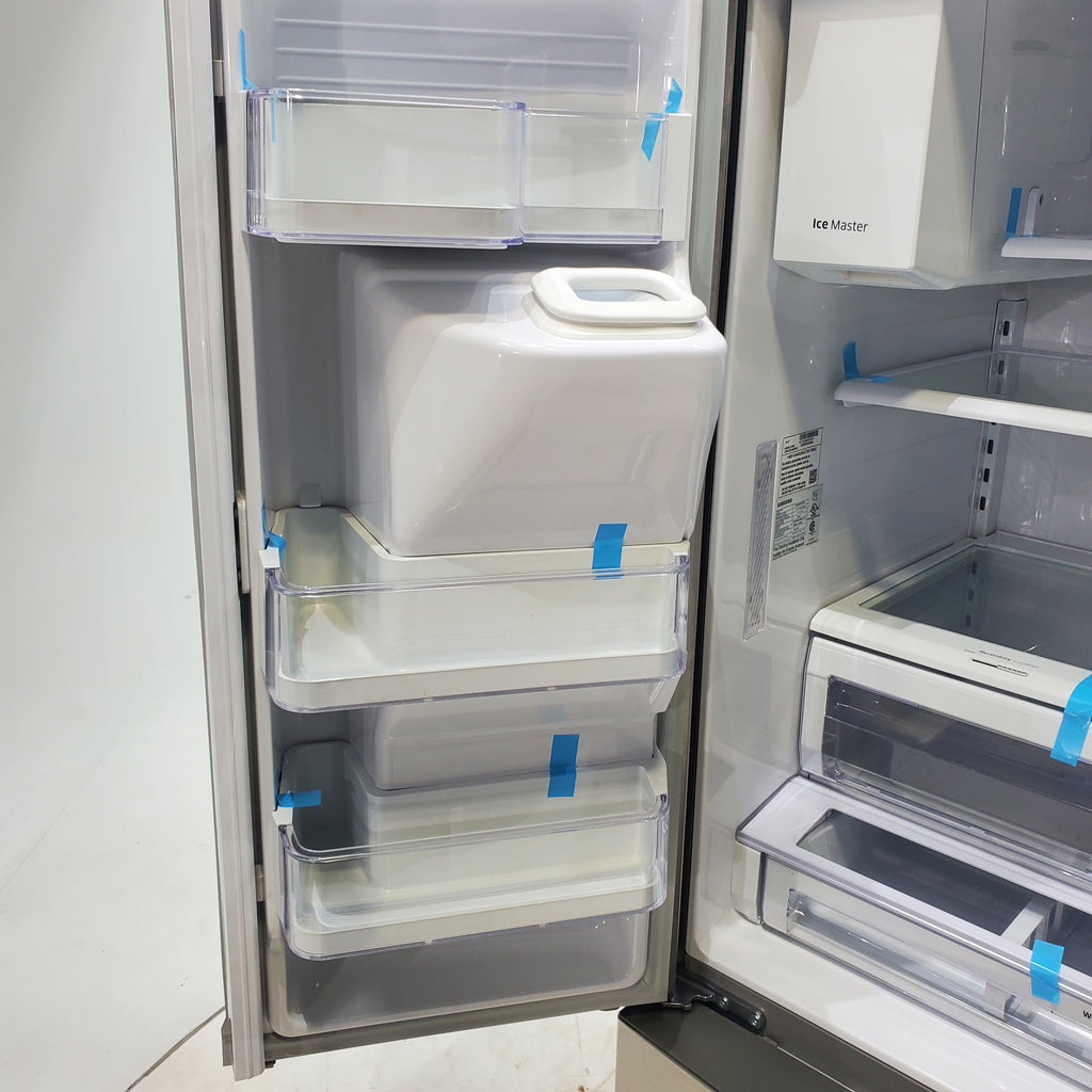 Pictures of Stainless Steel ENERGY STAR Samsung 28.07 cu. ft. 3 Door French Door Refrigerator with Dual Ice Maker - Certified Refurbished - Neu Appliance Outlet - Discount Appliance Outlet in Austin, Tx
