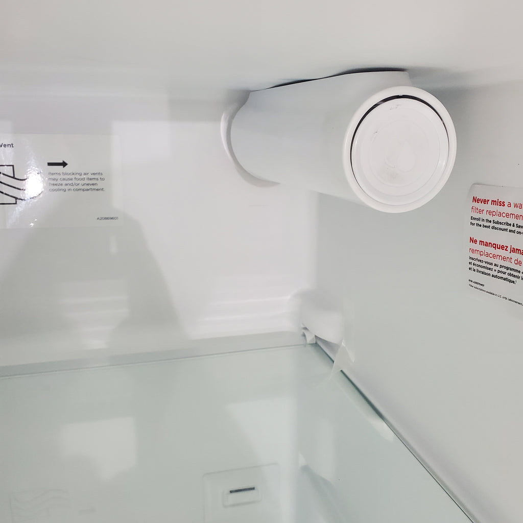 Pictures of Smudge Proof Stainless Steel ENERGY STAR Frigidaire Gallery 25.6 cu. ft. Side by Side Refrigerator with Exterior Water and Ice Dispenser - Scratch & Dent - Minor - Neu Appliance Outlet - Discount Appliance Outlet in Austin, Tx