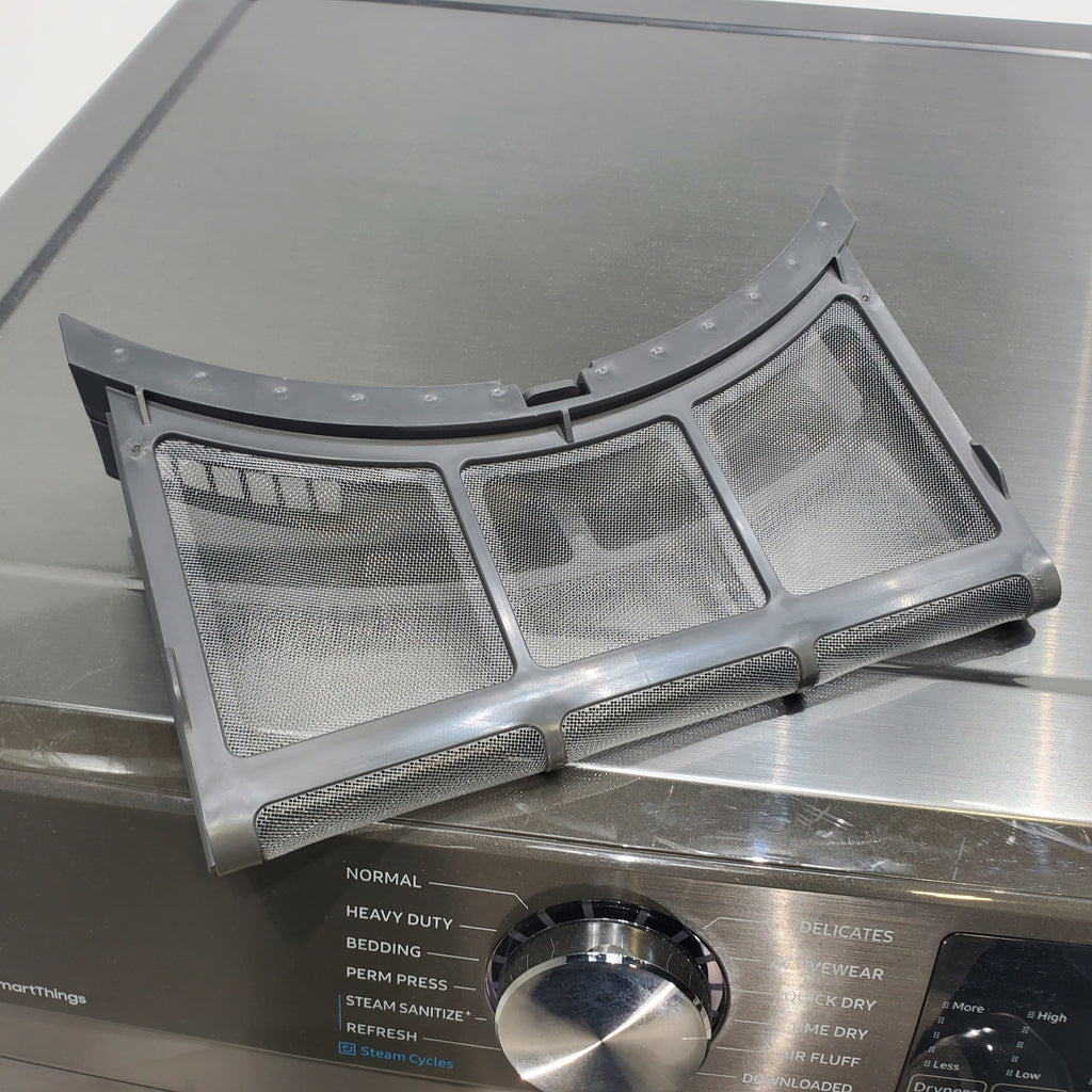 Pictures of Platinum Samsung 7.5 cu. ft. Front Load Electric Dryer with Steam- Scratch & Dent - Minor - Neu Appliance Outlet - Discount Appliance Outlet in Austin, Tx