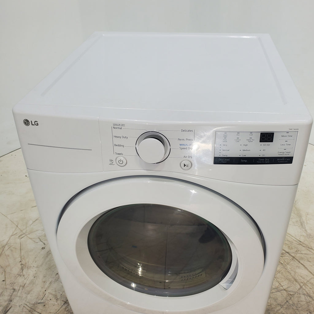 Pictures of ENERGY STAR LG 7.4 cu. ft. Electric Vented Dryer with Sensor Dry and SmartThinQ Technology - Open Box - Neu Appliance Outlet - Discount Appliance Outlet in Austin, Tx