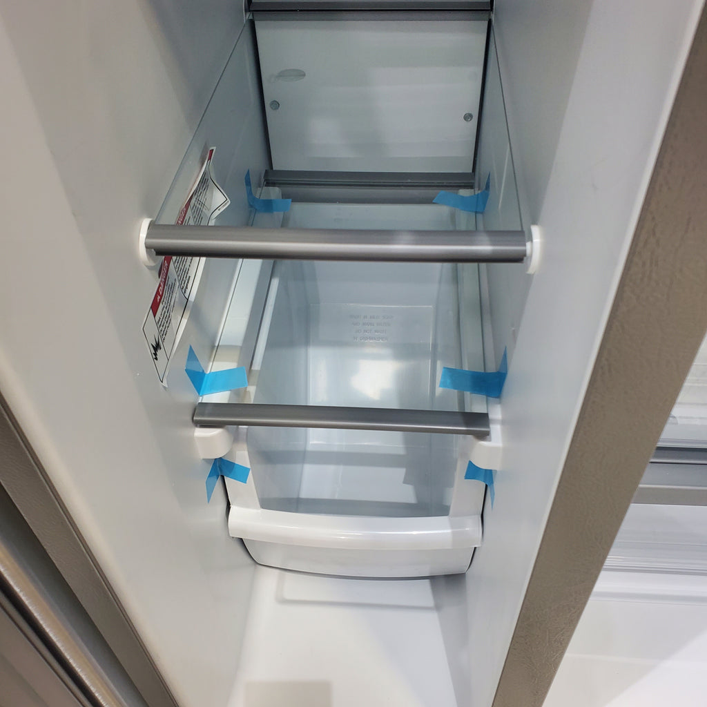 Pictures of 33 in. Wide Fingerprint-Resistant Stainless Steel Whirlpool 21.4 cu. ft. Side by Side Refrigerator with In Door Ice and Water Dispenser - Scratch & Dent - Minor - Neu Appliance Outlet - Discount Appliance Outlet in Austin, Tx