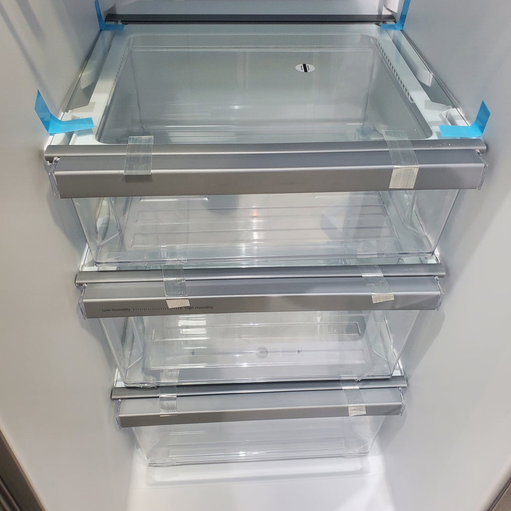 Pictures of 33 in. Wide Fingerprint-Resistant Stainless Steel Whirlpool 21.4 cu. ft. Side by Side Refrigerator with In Door Ice and Water Dispenser - Scratch & Dent - Minor - Neu Appliance Outlet - Discount Appliance Outlet in Austin, Tx