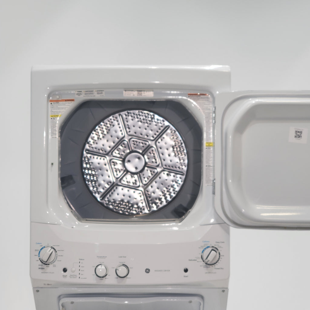 Pictures of 27" Wide GE 3.8 cu. ft. Laundry Center Washer and 5.9 cu. ft. Electric Dryer with Electro-Mechanical Rotary Dial Controls - Certified Refurbished - Neu Appliance Outlet - Discount Appliance Outlet in Austin, Tx