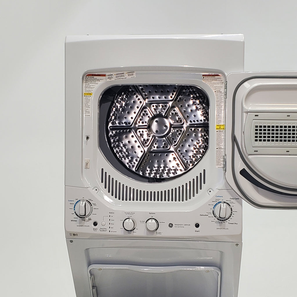 Pictures of 24 in. Wide GE Spacemaker Laundry Center with 2.3 cu. ft. Capacity Top Load Washing Machine and 4.4 cu. ft. Electric Dryer - Scratch & Dent - Minor - Neu Appliance Outlet - Discount Appliance Outlet in Austin, Tx