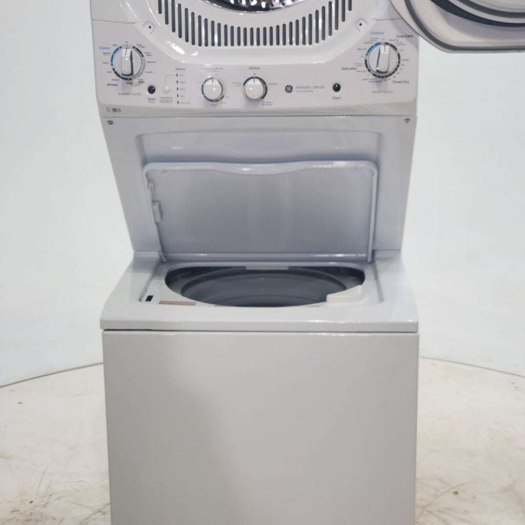 Pictures of 24 in. Wide GE Spacemaker Laundry Center with 2.3 cu. ft. Capacity Top Load Washing Machine and 4.4 cu. ft. Electric Dryer - Scratch & Dent - Minor - Neu Appliance Outlet - Discount Appliance Outlet in Austin, Tx