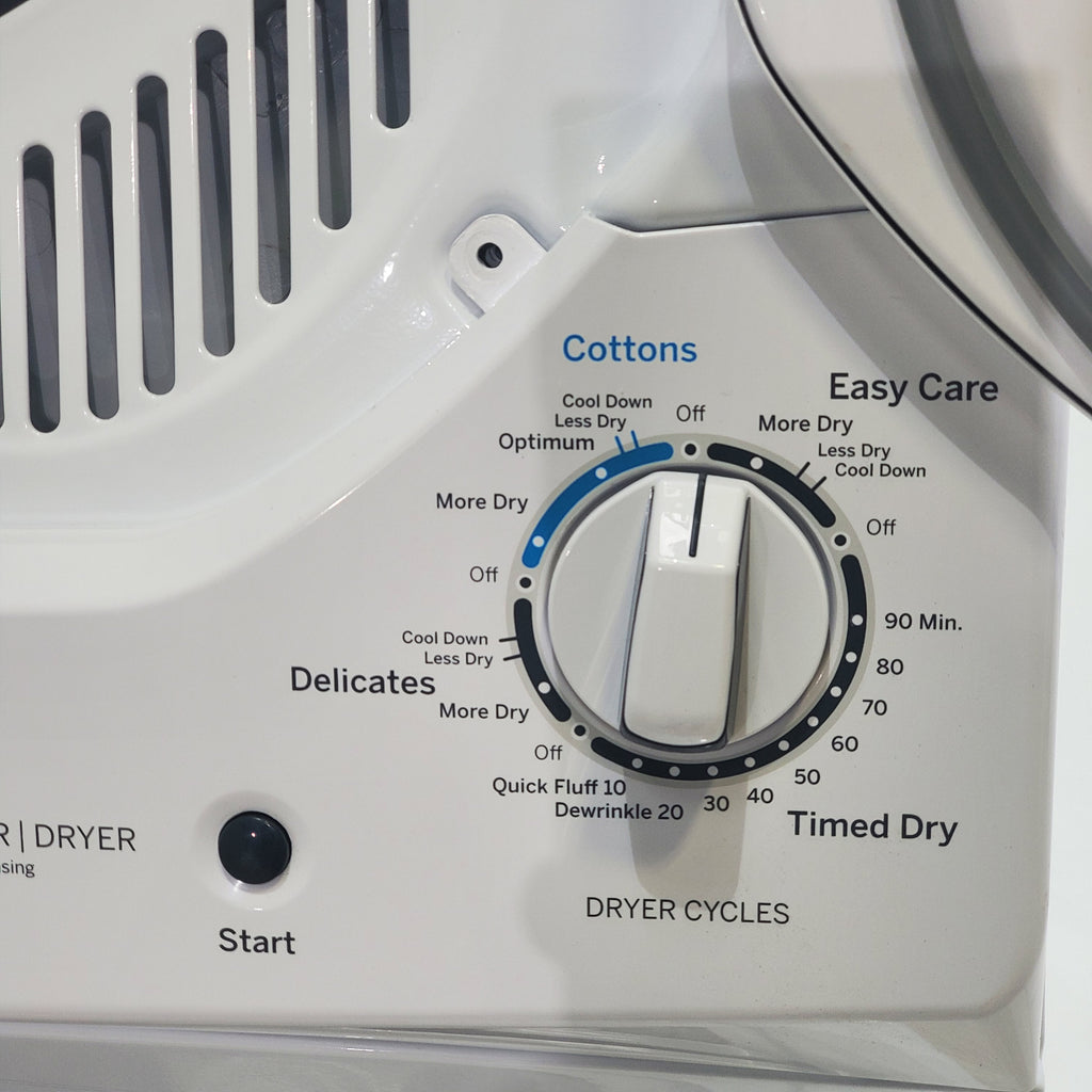 Pictures of 24 in. Wide GE Spacemaker Laundry Center with 2.3 cu. ft. Capacity Top Load Washing Machine and 4.4 cu. ft. Electric Dryer - Scratch & Dent - Minor - Neu Appliance Outlet - Discount Appliance Outlet in Austin, Tx