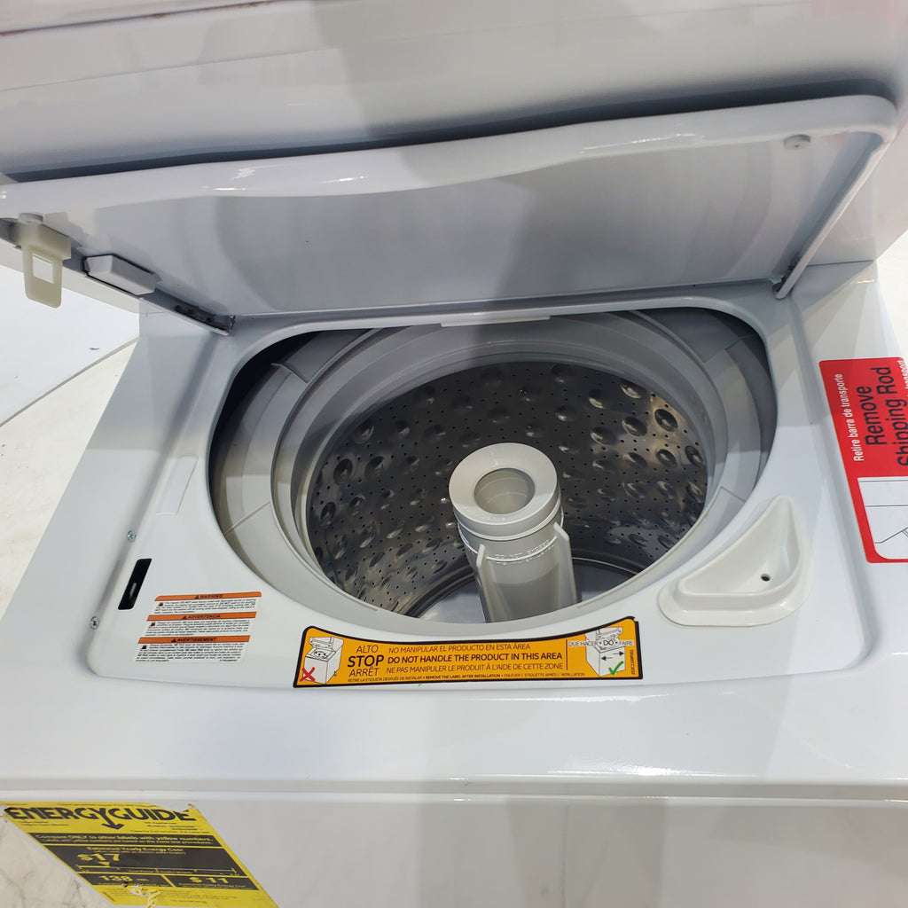 Pictures of 24 in. Wide GE Spacemaker Laundry Center with 2.3 cu. ft. Capacity Top Load Washing Machine and 4.4 cu. ft. Electric Dryer - Certified Refurbished - Neu Appliance Outlet - Discount Appliance Outlet in Austin, Tx