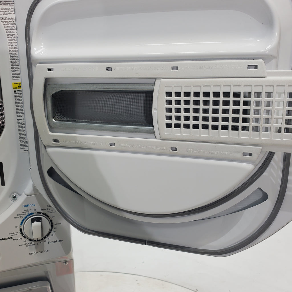 Pictures of 24 in. Wide GE Spacemaker Laundry Center with 2.3 cu. ft. Capacity Top Load Washing Machine and 4.4 cu. ft. Electric Dryer - Certified Refurbished - Neu Appliance Outlet - Discount Appliance Outlet in Austin, Tx