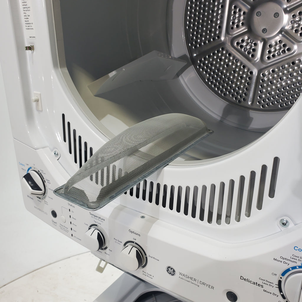 Pictures of 24 in. Wide GE Spacemaker Laundry Center with 2.3 cu. ft. Capacity Top Load Washing Machine and 4.4 cu. ft. Electric Dryer - Certified Refurbished - Neu Appliance Outlet - Discount Appliance Outlet in Austin, Tx