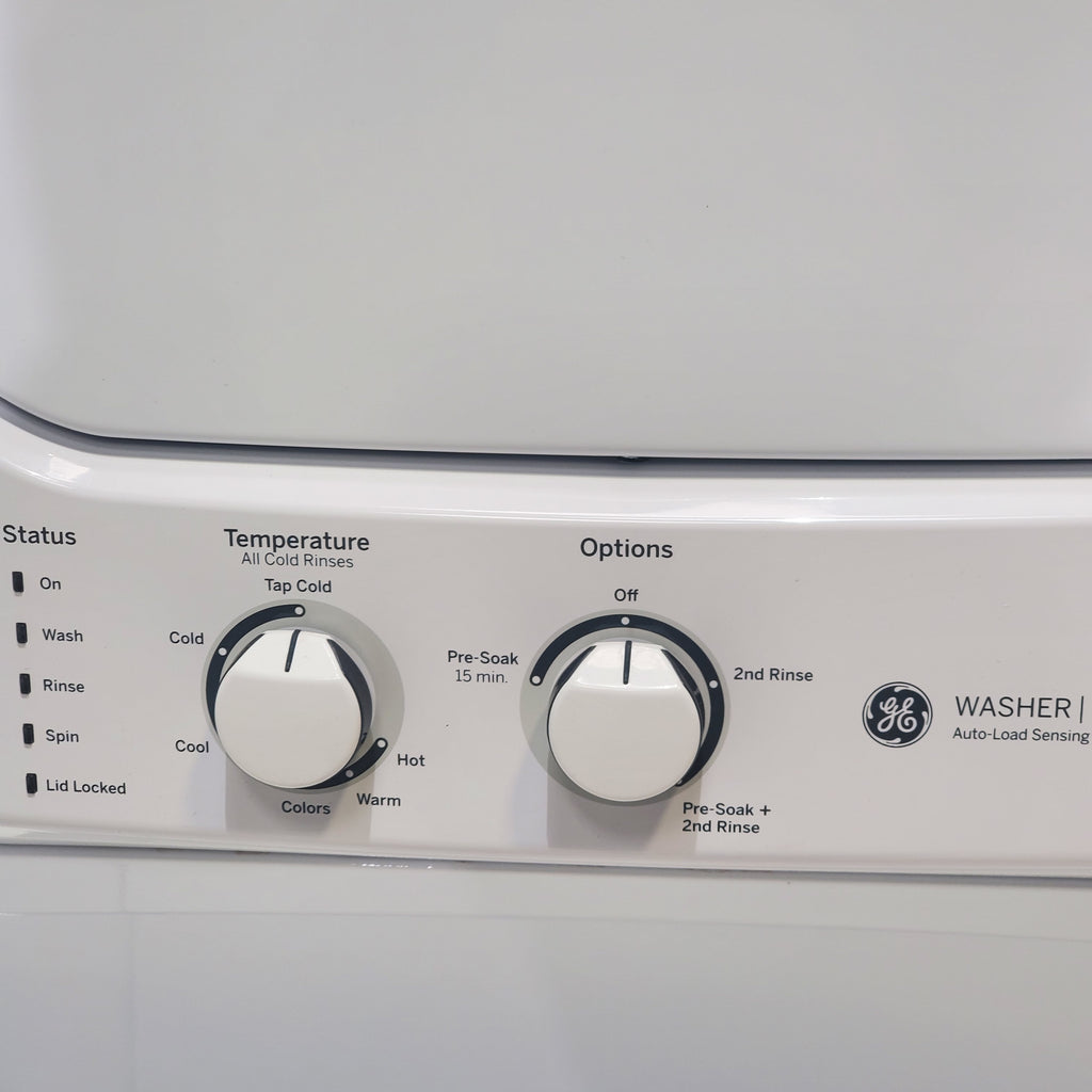 Pictures of 24 in. Wide GE Spacemaker Laundry Center with 2.3 cu. ft. Capacity Top Load Washing Machine and 4.4 cu. ft. Electric Dryer - Certified Refurbished - Neu Appliance Outlet - Discount Appliance Outlet in Austin, Tx