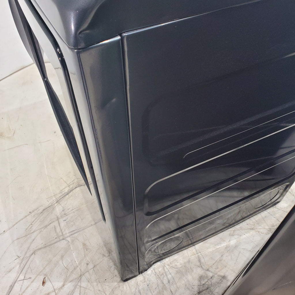 Pictures of Diamond Gray ENERGY STAR GE Profile 5.4 cu. ft. Top Load Washing Machine with FlexDispense and Diamond Gray ENERGY STAR GE Profile 7.4 cu. ft. Gas Dryer with Steam - Scratch & Dent - Moderate - Neu Appliance Outlet - Discount Appliance Outlet in Austin, Tx