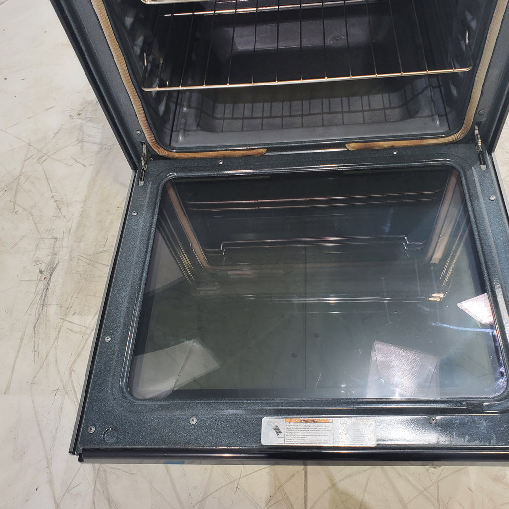 Pictures of Fingerprint-Resistant Stainless Steel Maytag 6.4 cu. ft. Freestanding 5 Heating Elements Smooth Cooktop Electric Range with Convection - Certified Refurbished - Neu Appliance Outlet - Discount Appliance Outlet in Austin, Tx