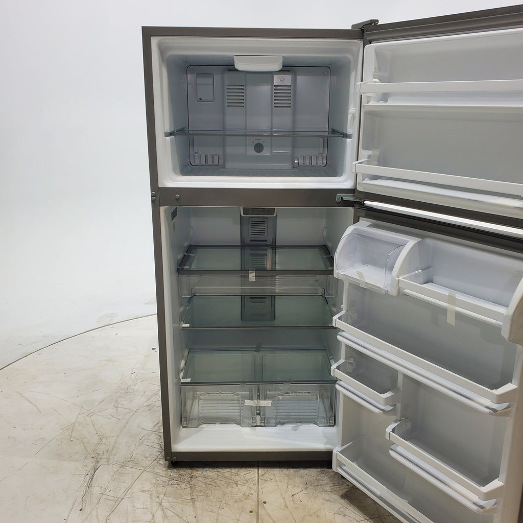 Pictures of 30" Wide Stainless Steel Maytag Top Freezer Refrigerator with Adjustable Glass Shelving - Certified Refurbished - Neu Appliance Outlet - Discount Appliance Outlet in Austin, Tx