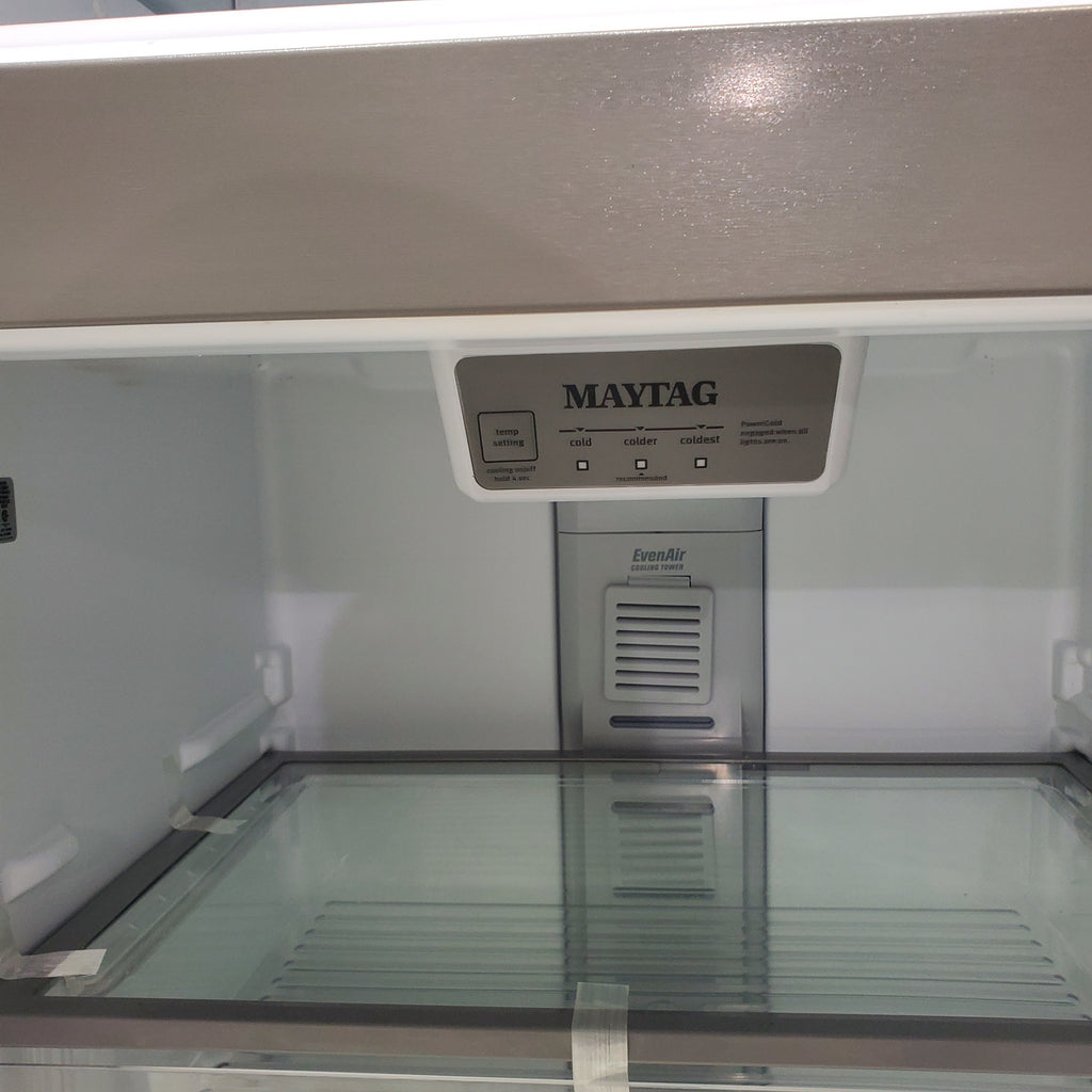 Pictures of 30" Wide Stainless Steel Maytag Top Freezer Refrigerator with Adjustable Glass Shelving - Certified Refurbished - Neu Appliance Outlet - Discount Appliance Outlet in Austin, Tx