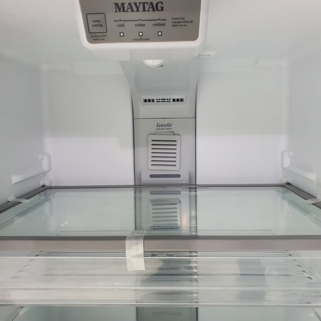 Pictures of 30" Wide Stainless Steel Maytag Top Freezer Refrigerator with Adjustable Glass Shelving - Certified Refurbished - Neu Appliance Outlet - Discount Appliance Outlet in Austin, Tx