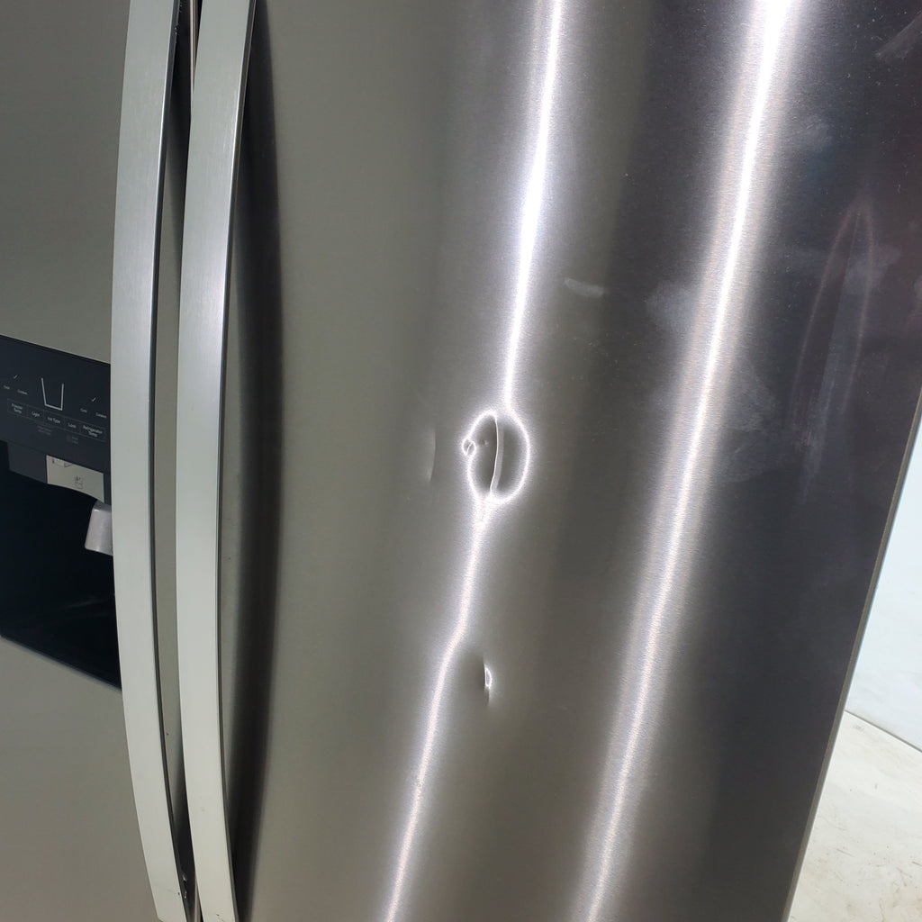 Pictures of 33 in. Wide Fingerprint-Resistant Stainless Steel Whirlpool 21.4 cu. ft. Side by Side Refrigerator with In Door Ice and Water Dispenser - Certified Refurbished - Neu Appliance Outlet - Discount Appliance Outlet in Austin, Tx