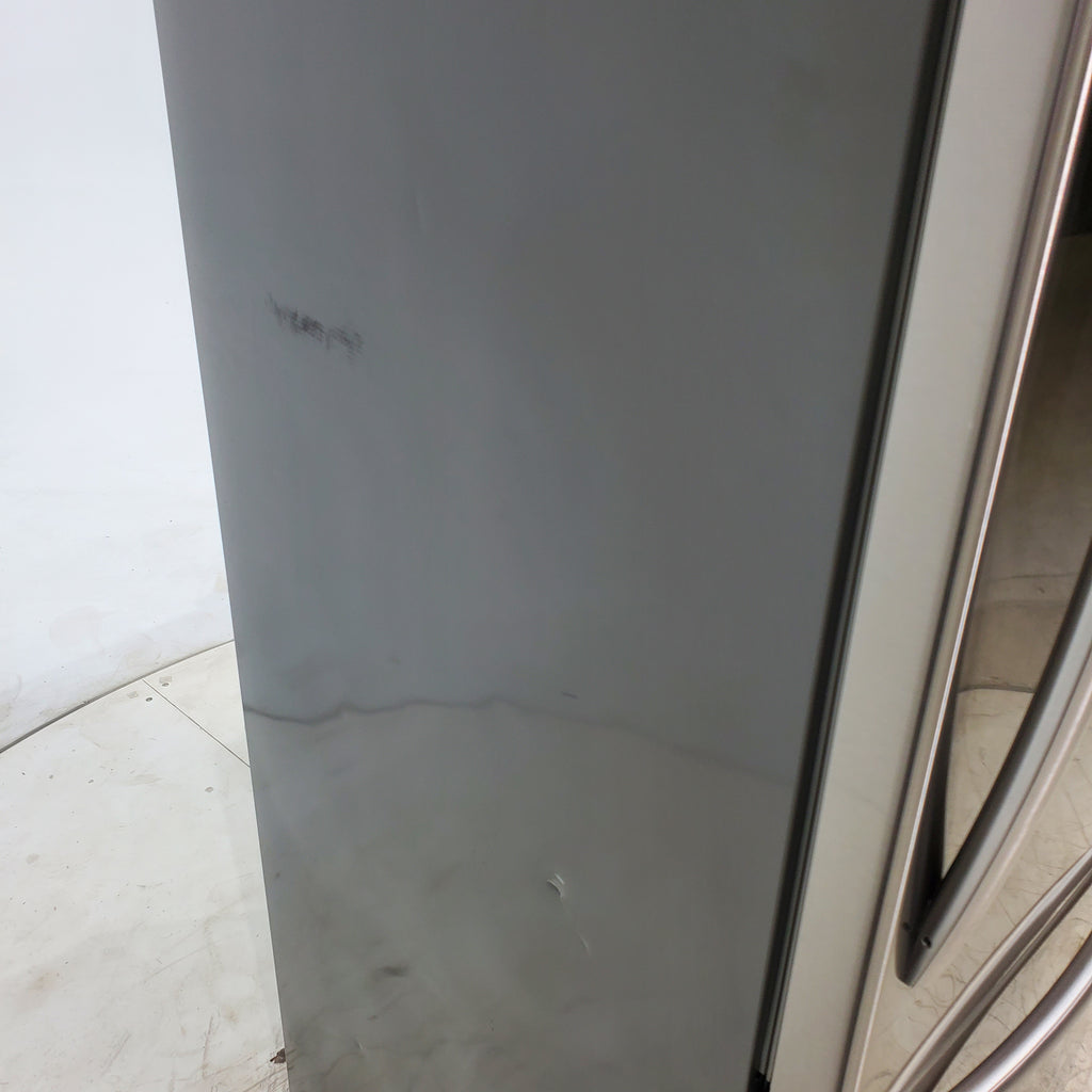 Pictures of 32 in. Wide Counter Depth Stainless Steel ENERGY STAR Hisense 17.1 cu. ft. Bottom Freezer Refrigerator with Super Freezer Technology - Certified Refurbished - Neu Appliance Outlet - Discount Appliance Outlet in Austin, Tx