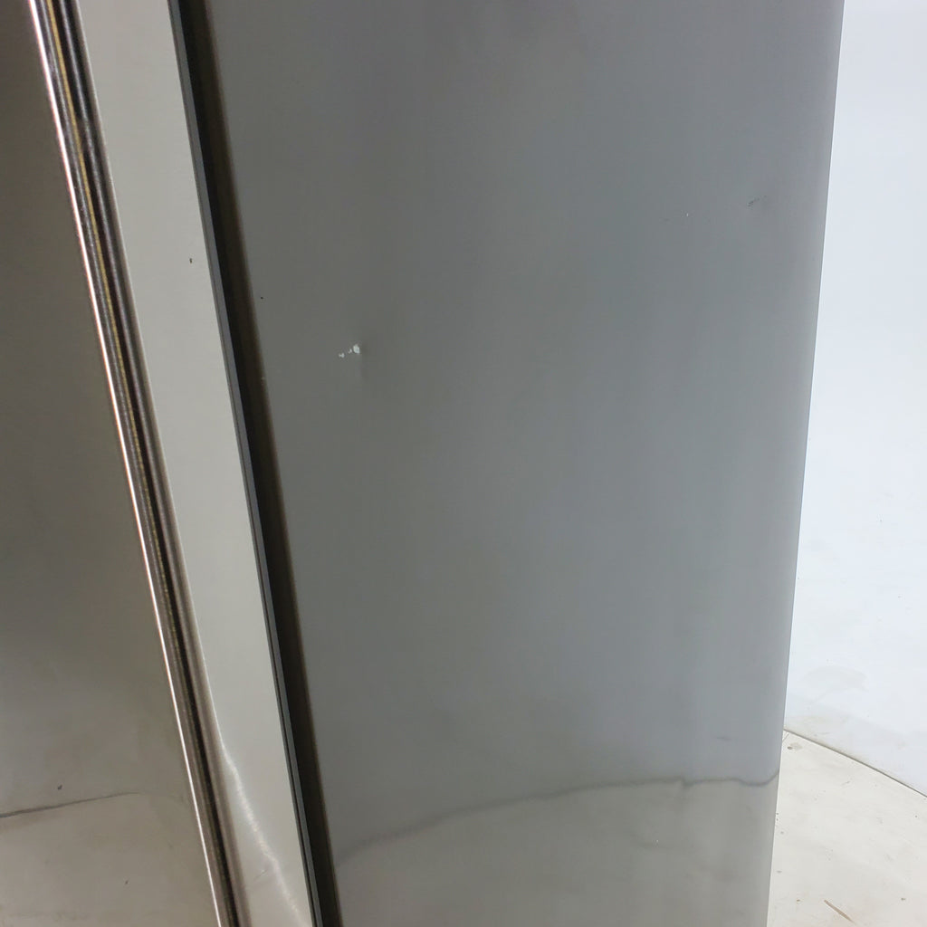 Pictures of 32 in. Wide Counter Depth Stainless Steel ENERGY STAR Hisense 17.1 cu. ft. Bottom Freezer Refrigerator with Super Freezer Technology - Certified Refurbished - Neu Appliance Outlet - Discount Appliance Outlet in Austin, Tx