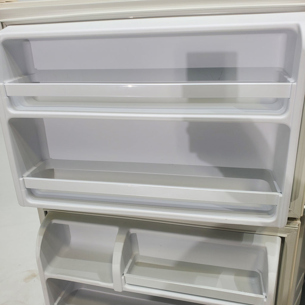 Pictures of 28" Wide Biscuit (Off White) 14.4 cu ft Whirlpool Top and Bottom Refrigerator with Up-Front Temperature Control Knobs - Certified Refurbished - Neu Appliance Outlet - Discount Appliance Outlet in Austin, Tx