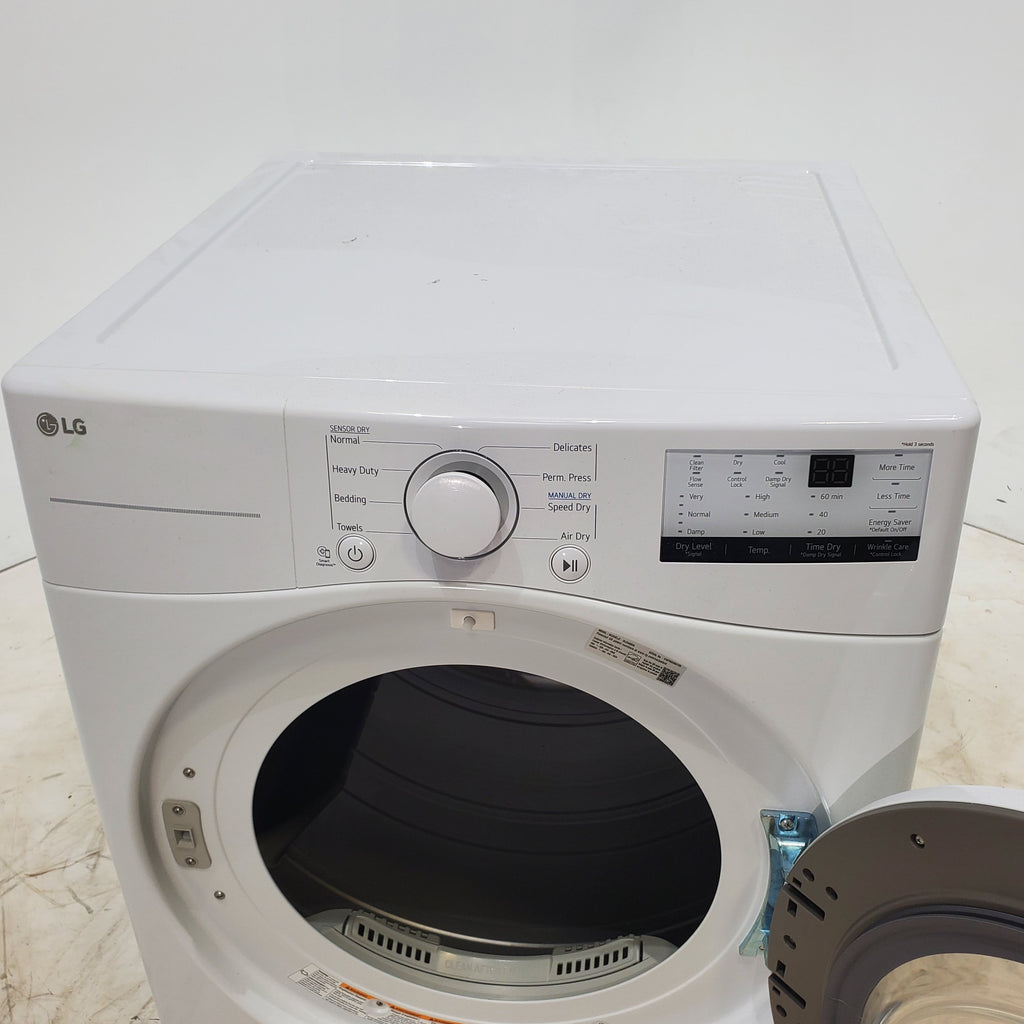 Pictures of ENERGY STAR LG 7.4 cu. ft. Electric Vented Dryer with Sensor Dry and SmartThinQ Technology - Certified Refurbished - Neu Appliance Outlet - Discount Appliance Outlet in Austin, Tx