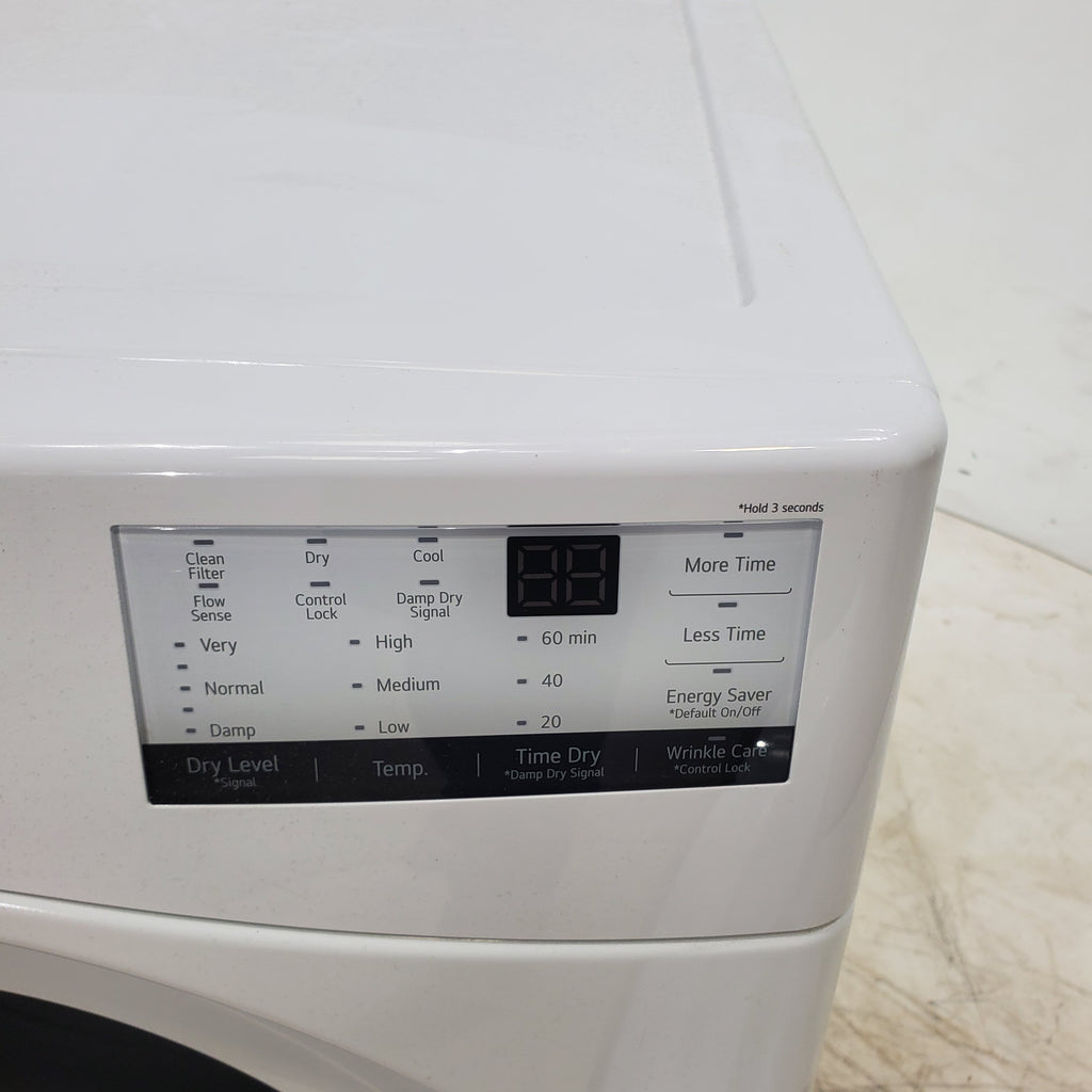 Pictures of ENERGY STAR LG 7.4 cu. ft. Electric Vented Dryer with Sensor Dry and SmartThinQ Technology - Certified Refurbished - Neu Appliance Outlet - Discount Appliance Outlet in Austin, Tx