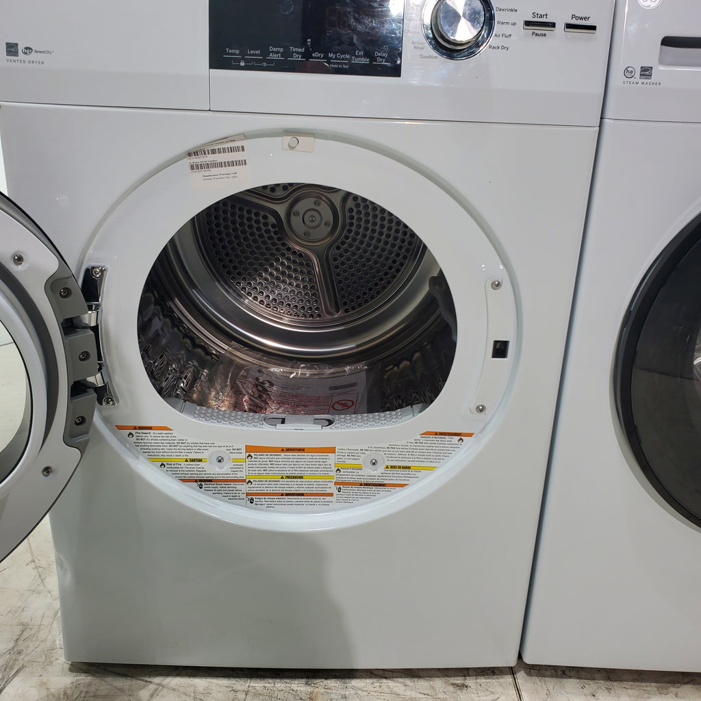 Pictures of Compact 24 in. Wide GE ENERGY STAR 2.4 cu. ft. Front Load Steam Washing Machine with 1400 RPM Spin Speed and Frontload Vented WiFi Capable ENERGY STAR 4.3 cu. ft. Electric Dryer with Stainless Steel Basket - Scratch & Dent - Minor - Neu Appliance Outlet - Discount Appliance Outlet in Austin, Tx