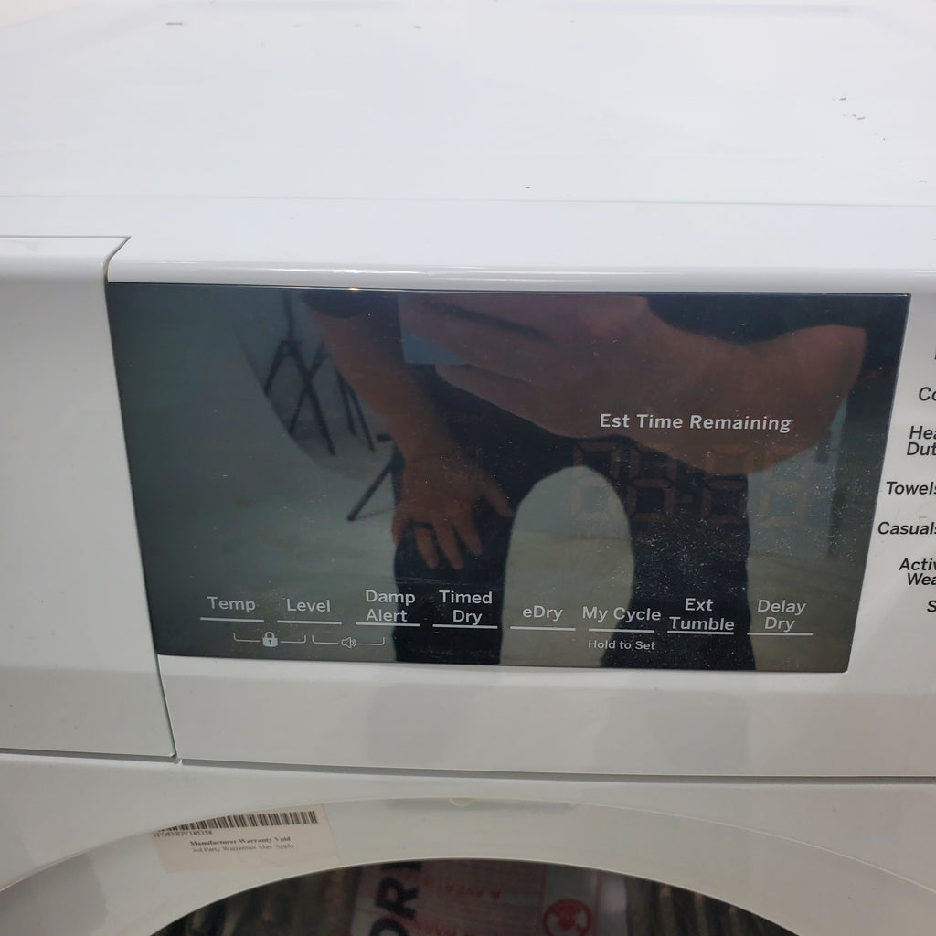 Pictures of Compact 24 in. Wide GE ENERGY STAR 2.4 cu. ft. Front Load Steam Washing Machine with 1400 RPM Spin Speed and Frontload Vented WiFi Capable ENERGY STAR 4.3 cu. ft. Electric Dryer with Stainless Steel Basket - Scratch & Dent - Minor - Neu Appliance Outlet - Discount Appliance Outlet in Austin, Tx