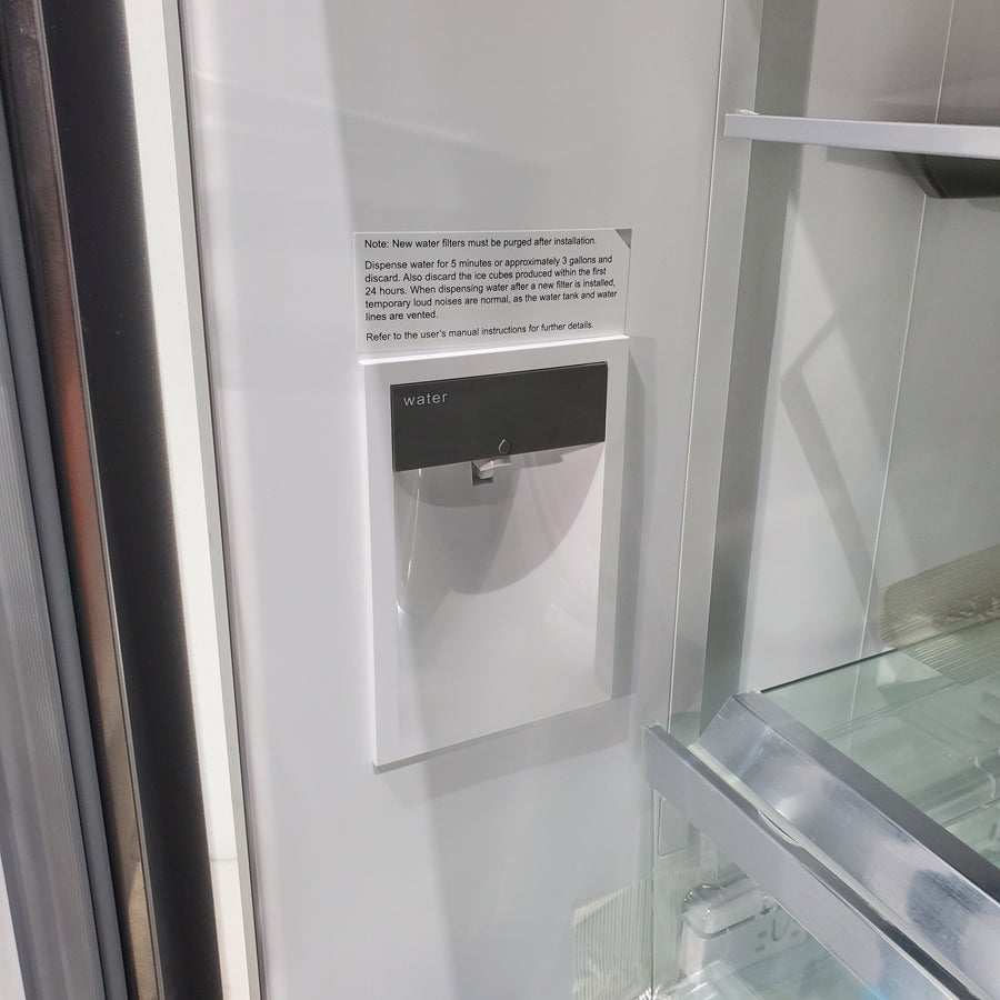 Bosch 800 Series Stainless Steel 36 inch Wide 20.8 cu. ft. Smart Counter Depth French Door Refrigerator with Internal Water and Ice - Scratch & Dent - Moderate