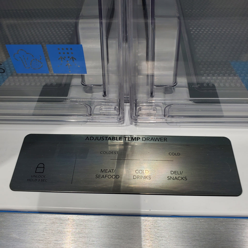 Pictures of Smudge-Proof Stainless Steel ENERGY STAR Frigidaire Gallery 27.8 cu. ft. 3 Door French Door Refrigerator with Dual Ice Maker- Scratch & Dent - Minor - Neu Appliance Outlet - Discount Appliance Outlet in Austin, Tx