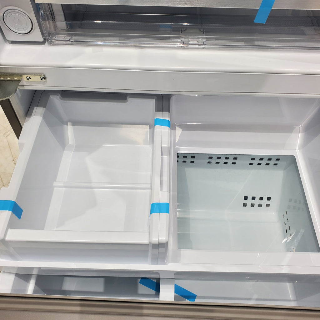 Pictures of Smudge-Proof Stainless Steel ENERGY STAR Frigidaire Gallery 27.8 cu. ft. 3 Door French Door Refrigerator with Dual Ice Maker- Scratch & Dent - Minor - Neu Appliance Outlet - Discount Appliance Outlet in Austin, Tx