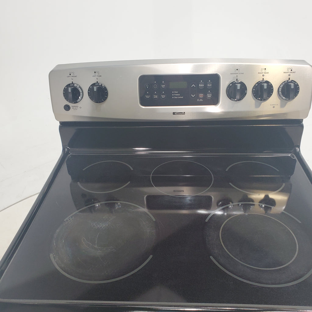 Pictures of Stainless Steel Kenmore 4.9 cu. ft. 4 Heating Element Freestanding Electric Range with Smooth Cooktop - Certified Refurbished - Neu Appliance Outlet - Discount Appliance Outlet in Austin, Tx