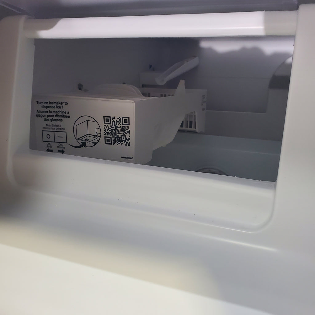 Pictures of 33 in. Wide Fingerprint-Resistant Stainless Steel Whirlpool 21.4 cu. ft. Side by Side Refrigerator with In Door Ice and Water Dispenser - Scratch & Dent - Minor - Neu Appliance Outlet - Discount Appliance Outlet in Austin, Tx