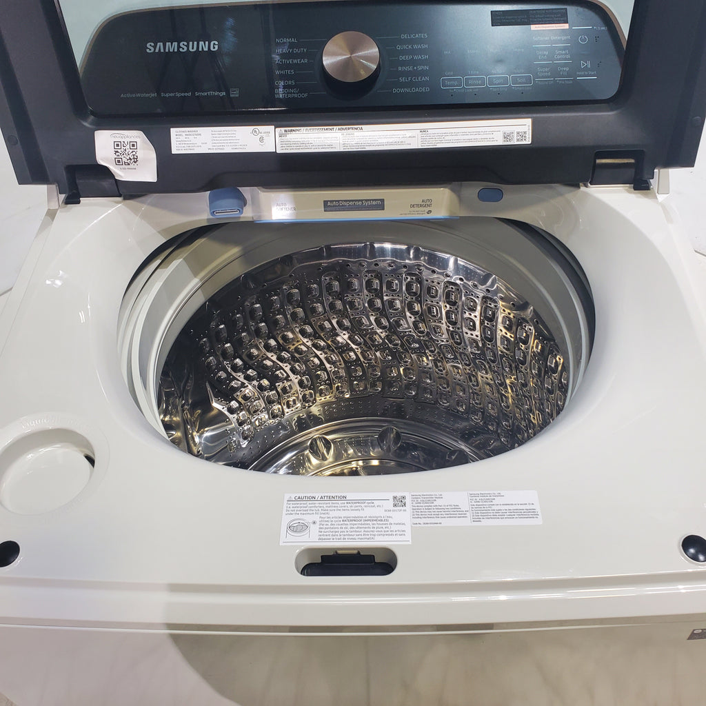 Pictures of 5.5 cu. ft. Extra-Large Capacity Smart Top Load Washer with Auto Dispense System in Ivory - Scratch & Dent - Minor - Neu Appliance Outlet - Discount Appliance Outlet in Austin, Tx