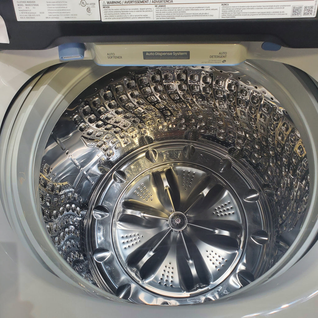 Pictures of 5.5 cu. ft. Extra-Large Capacity Smart Top Load Washer with Auto Dispense System in Ivory - Scratch & Dent - Minor - Neu Appliance Outlet - Discount Appliance Outlet in Austin, Tx