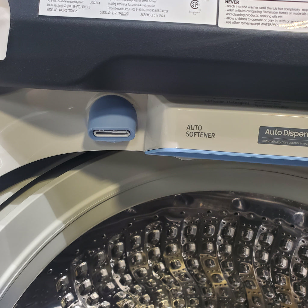 Pictures of 5.5 cu. ft. Extra-Large Capacity Smart Top Load Washer with Auto Dispense System in Ivory - Scratch & Dent - Minor - Neu Appliance Outlet - Discount Appliance Outlet in Austin, Tx