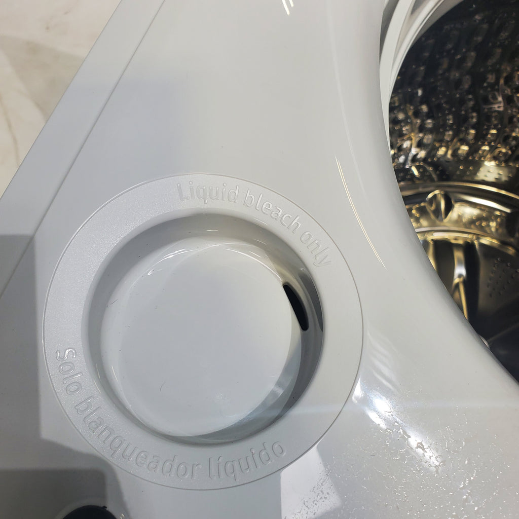 Pictures of 5.5 cu. ft. Extra-Large Capacity Smart Top Load Washer with Auto Dispense System in Ivory - Scratch & Dent - Minor - Neu Appliance Outlet - Discount Appliance Outlet in Austin, Tx