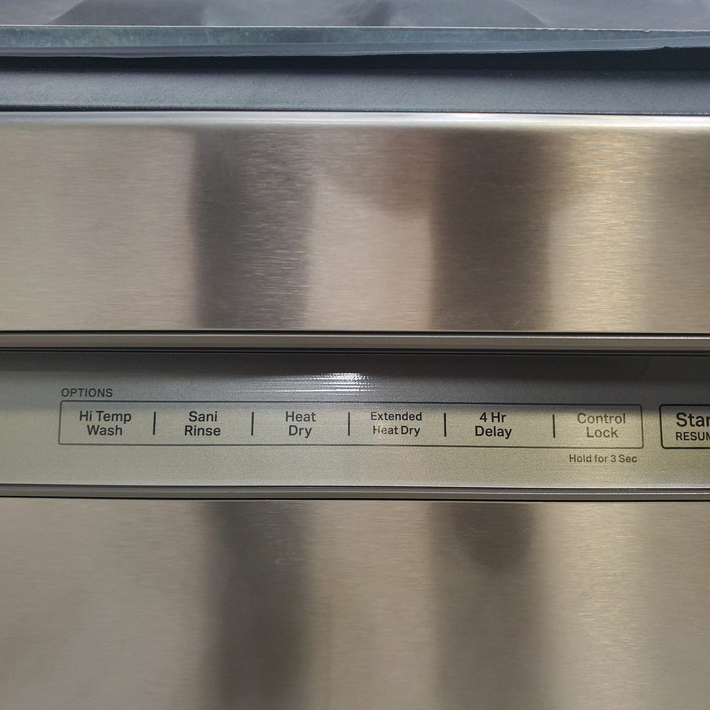 Pictures of 24 in. KitchenAid PrintShield ENERGY STAR Stainless Steel Built-In Front Control Tall Tub 39 dBA Dishwasher with Stainless Steel Tub - Scratch & Dent - Minor - Neu Appliance Outlet - Discount Appliance Outlet in Austin, Tx
