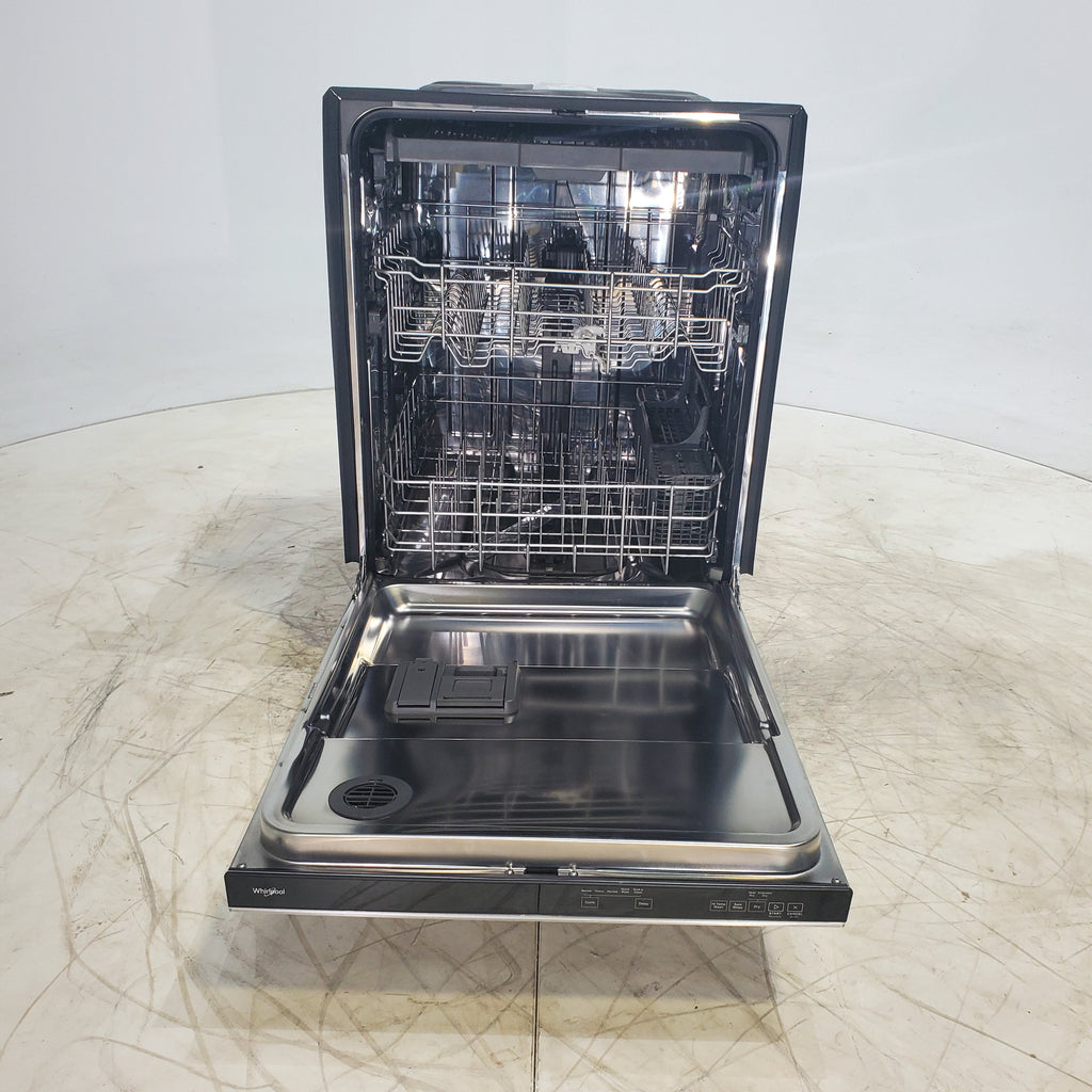 Pictures of Standard 24 in. Fingerprint Resistant Whirlpool Built In Dishwasher with 3rd Rack - Scratch & Dent - Minor - Neu Appliance Outlet - Discount Appliance Outlet in Austin, Tx