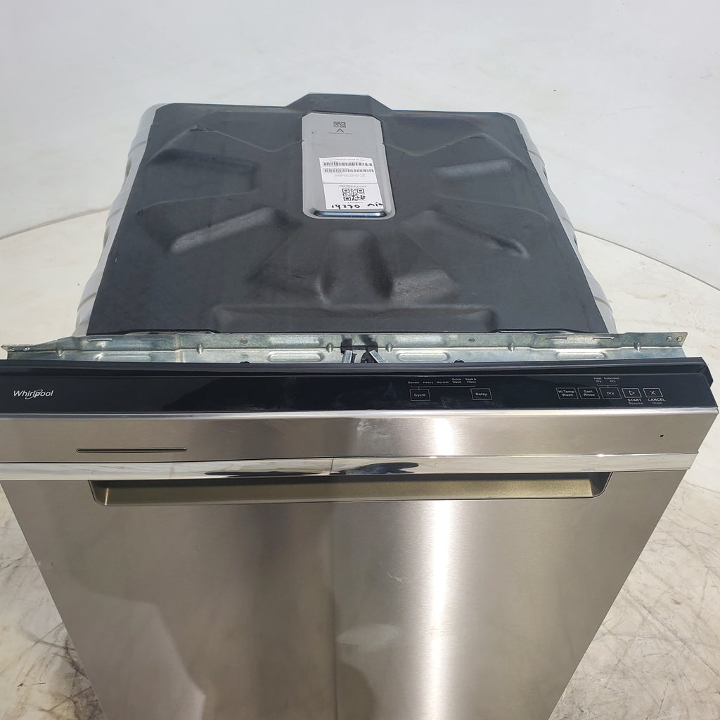 Pictures of Standard 24 in. Fingerprint Resistant Whirlpool Built In Dishwasher with 3rd Rack - Scratch & Dent - Minor - Neu Appliance Outlet - Discount Appliance Outlet in Austin, Tx