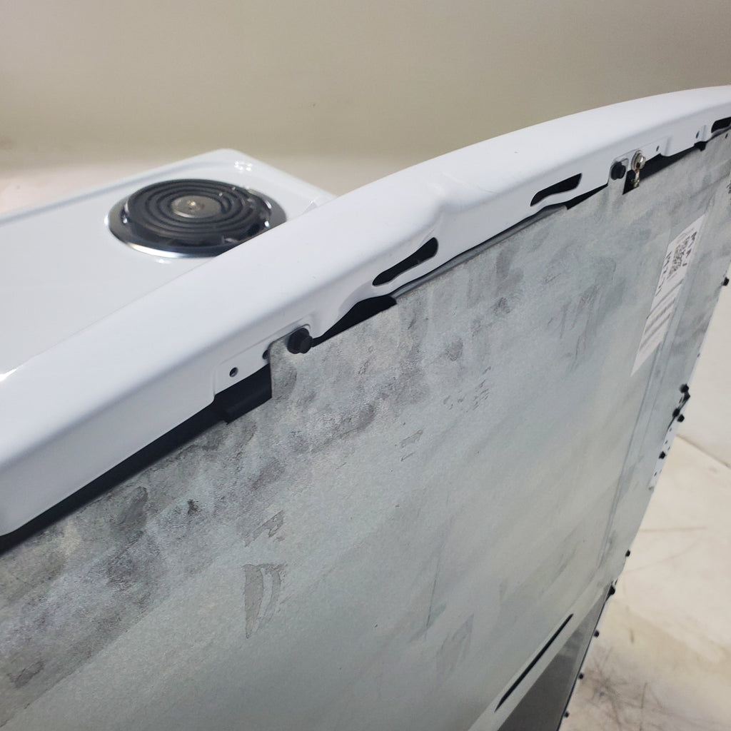 Pictures of White GE 5.0 cu. ft. Freestanding 4 Heating Element Electric Range with Dual Element Bake - Scratch & Dent - Major - Neu Appliance Outlet - Discount Appliance Outlet in Austin, Tx