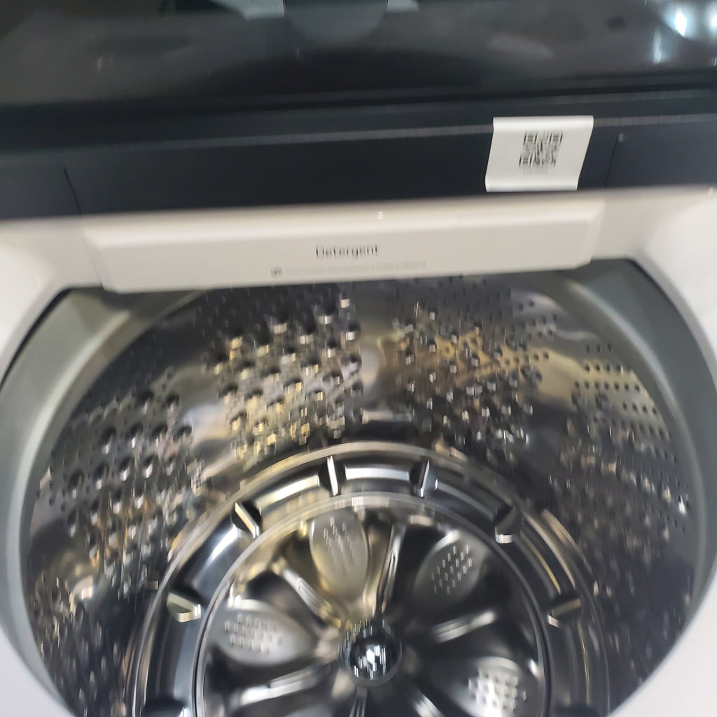 Pictures of LG 5.3 cu. ft. SMART Mega Capacity Top Load Washer in Alpine White with Agitator, Easy Unload and TurboWash3D Technology - Scratch & Dent - Minor - Neu Appliance Outlet - Discount Appliance Outlet in Austin, Tx