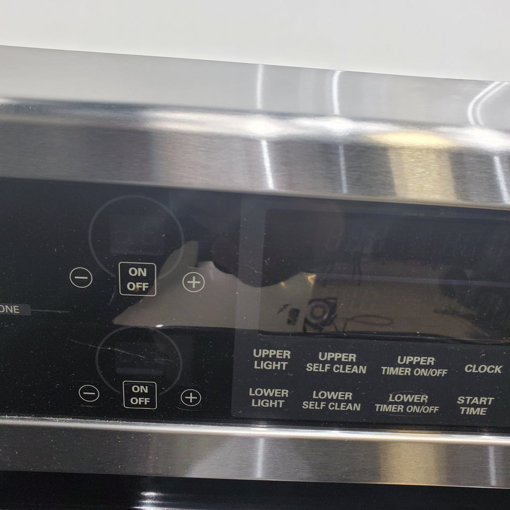 Pictures of LG Stainless Steel 6.7 cu. ft. Capacity Electric Double Oven Range with a Tall Upper Oven and IntuiTouch™ Controls - Certified Refurbished - Neu Appliance Outlet - Discount Appliance Outlet in Austin, Tx