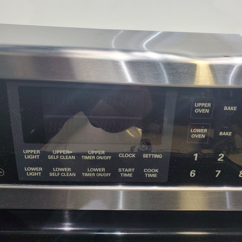 Pictures of LG Stainless Steel 6.7 cu. ft. Capacity Electric Double Oven Range with a Tall Upper Oven and IntuiTouch™ Controls - Certified Refurbished - Neu Appliance Outlet - Discount Appliance Outlet in Austin, Tx