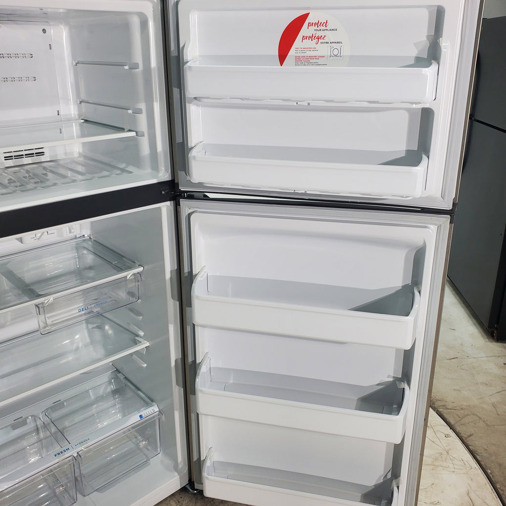 Pictures of 30"  Wide Stainless Steel Frigidaire 18.3 cu. ft. Top Freezer Refrigerator with EvenTemp Cooling System - Neu Appliance Outlet - Discount Appliance Outlet in Austin, Tx