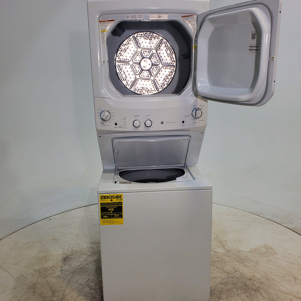 Pictures of GE 3.8 cu. ft. Laundry Center Washer and 5.9 cu. ft. Electric Dryer with Electro-Mechanical Rotary Dial Controls - Scratch & Dent - Minor - Neu Appliance Outlet - Discount Appliance Outlet in Austin, Tx
