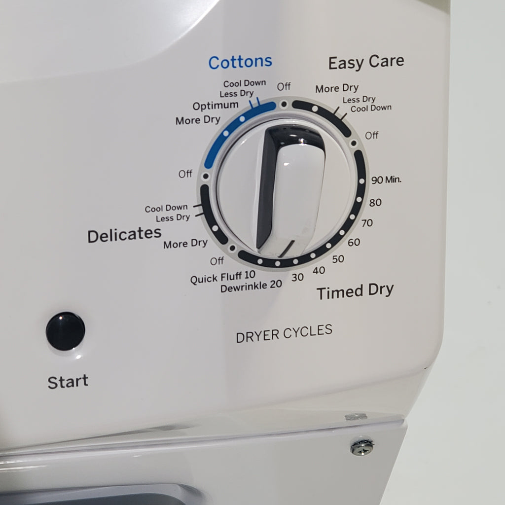 Pictures of GE 3.8 cu. ft. Laundry Center Washer and 5.9 cu. ft. Electric Dryer with Electro-Mechanical Rotary Dial Controls - Scratch & Dent - Minor - Neu Appliance Outlet - Discount Appliance Outlet in Austin, Tx