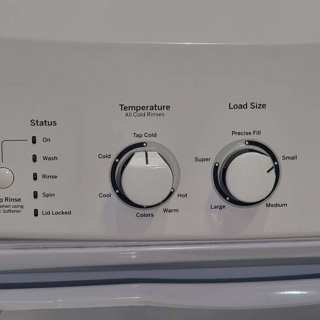 Pictures of GE 3.8 cu. ft. Laundry Center Washer and 5.9 cu. ft. Electric Dryer with Electro-Mechanical Rotary Dial Controls - Scratch & Dent - Minor - Neu Appliance Outlet - Discount Appliance Outlet in Austin, Tx