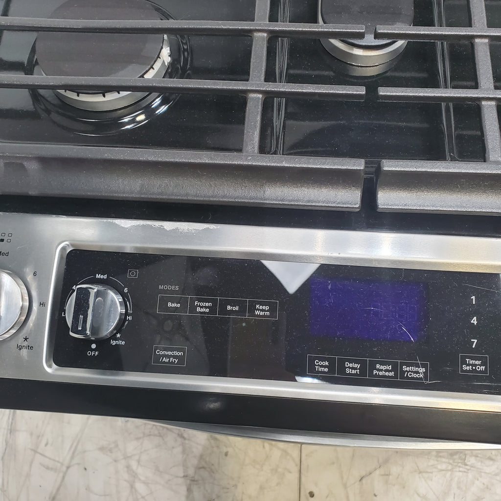 Pictures of Fingerprint Resistant Stainless Steel Whirlpool 5.8 cu. ft. 5 Burner Gas Slide In Range with Air Fry - Scratch & Dent - Moderate - Neu Appliance Outlet - Discount Appliance Outlet in Austin, Tx