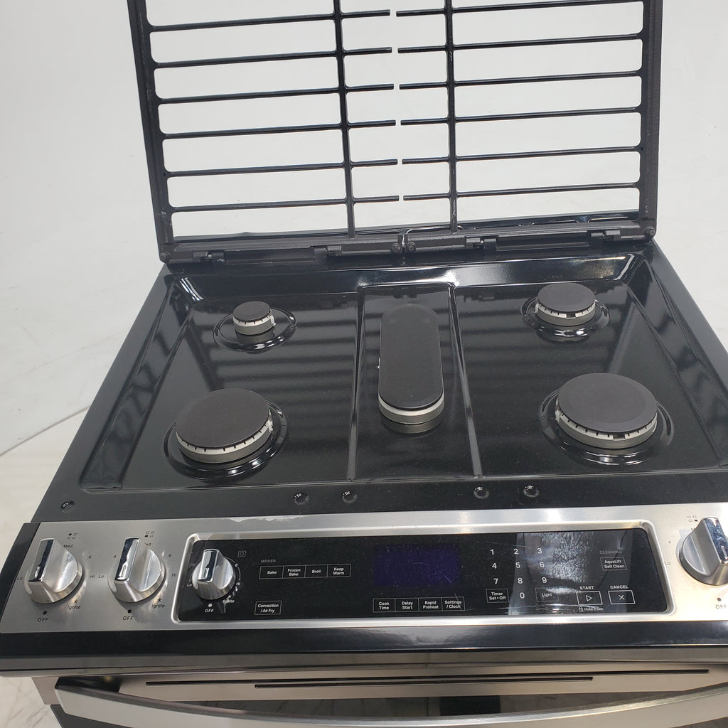 Pictures of Fingerprint Resistant Stainless Steel Whirlpool 5.8 cu. ft. 5 Burner Gas Slide In Range with Air Fry - Scratch & Dent - Moderate - Neu Appliance Outlet - Discount Appliance Outlet in Austin, Tx